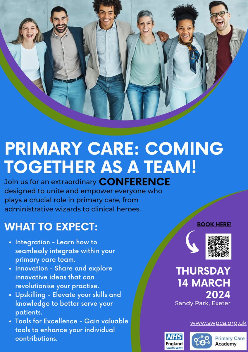 Its here!! Bookings are finally live for the PRIMARY CARE CONFERENCE OF THE YEAR 2024!!! 

forms.office.com/e/RUC9uL7LMG

#SouthWestPrimaryCareConference #everyonematters #cometogether #primarycare