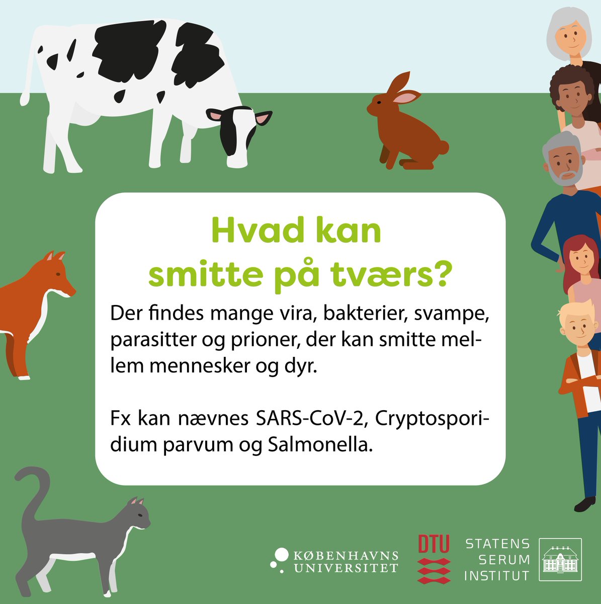 SSI_dk's tweet photo. 📆 3. november inviterer @DTUtweet, @koebenhavns_uni og Statens Serum Institut alle interesserede til One Health Event. 
One Health er forståelse for, at menneskers og dyrs sundhed og bevarelse af vores miljø hænger sammen.

Læs mere og tilmeld dig her: 
https://t.co/Rp9UPw20VB https://t.co/KsijjPZkSd