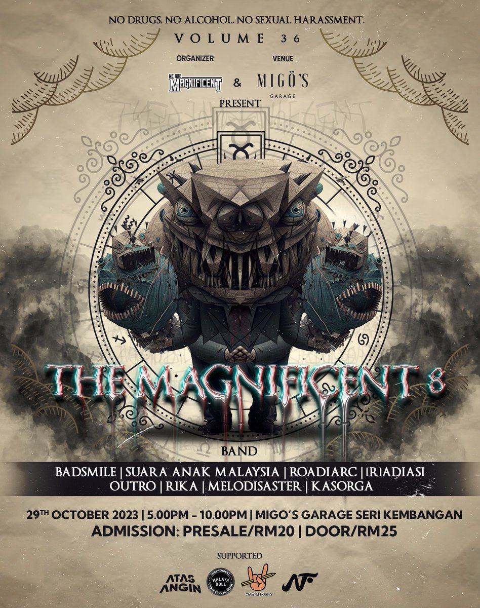 Mari Ahad ni. Kita head bang. Malam tu boleh tido lena besok kerja 😂