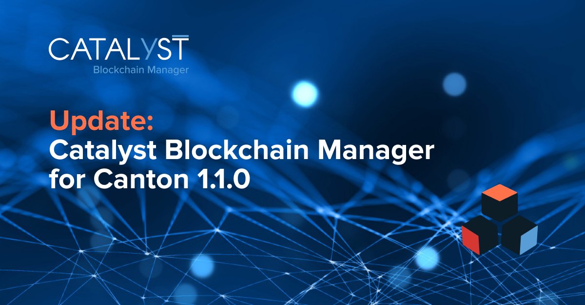 With the release of #CatalystBlockchainManager for Canton version 1.1.0, users now benefit from new remote administration features, upgrades and extensions for Daml applications, pruning, and role-based access control.

Read about Catalyst for Canton:
hubs.la/Q026J3gF0