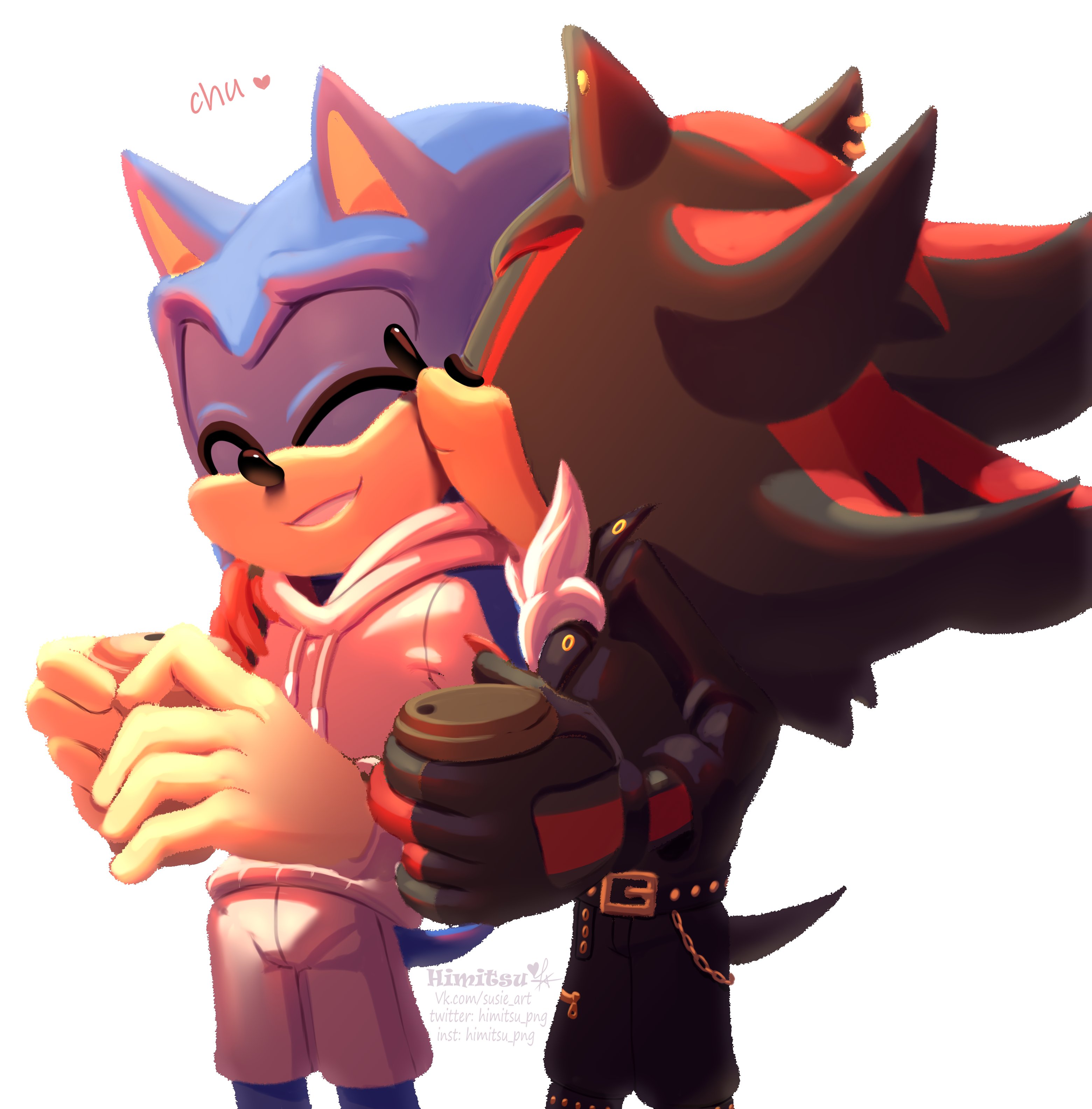 ℌ𝔦𝔪𝔦𝔱𝔰𝔲 (COMMS OPEN) on X: This is the first time they've seen a kiss  on the cheek, and Sonic now wants to give it a try #sonadow #shadonic  #SonicTheHedgehog #ShadowTheHedgehog #sonic #shadow #