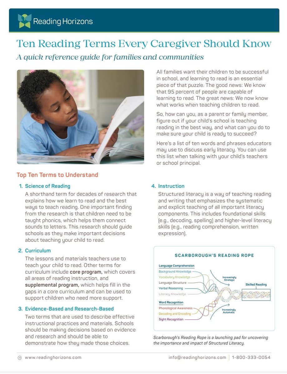 melbrethour's tweet photo. Ten Reading Terms Every Caregiver Should Know. A quick reference guide for families and communities. (and teachers) @ReadingHorizons 
https://t.co/RVaRxarNQA https://t.co/0JOAVebKur
