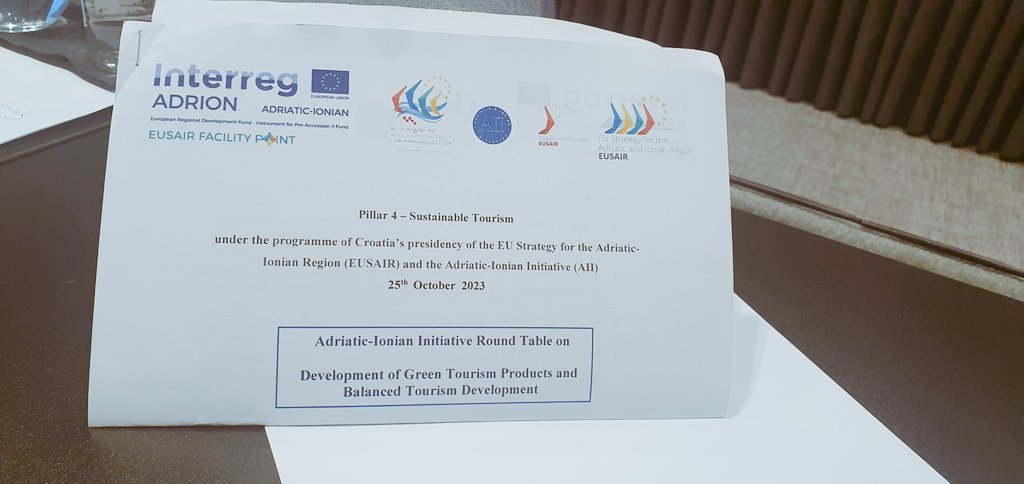 GorankaP's tweet photo. #EUSAIR &amp; #AII  🇭🇷 Presidency in action! Key word #Sustainability

@mintsRH 
@MVEP_hr https://t.co/aEC4DEy2wy
