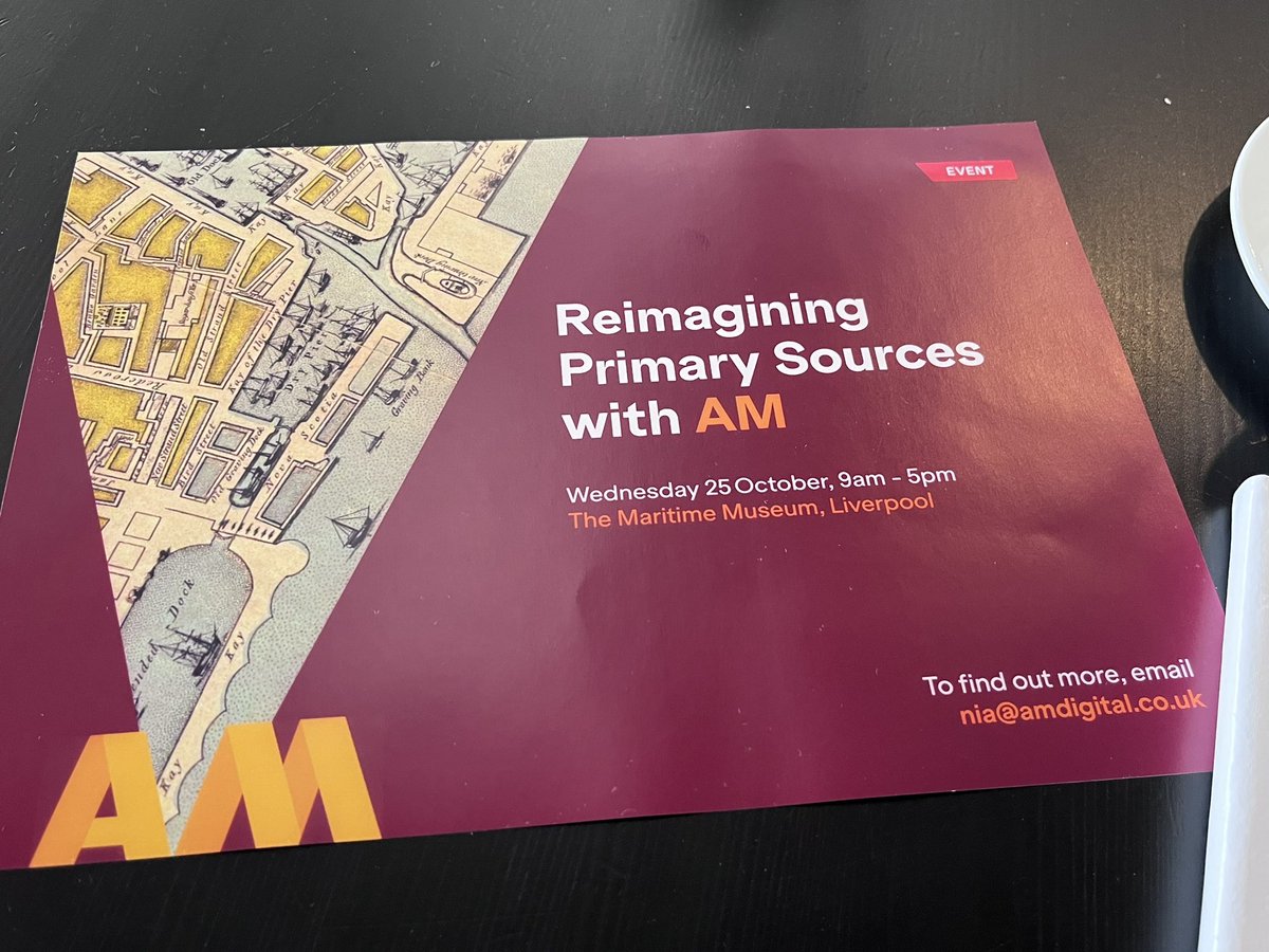 AndrosHuntsman's tweet image. It’s great to have our partners from @humap_me_ and #TechfromSage @Sage_libraries join us in Liverpool today #PrimarySources