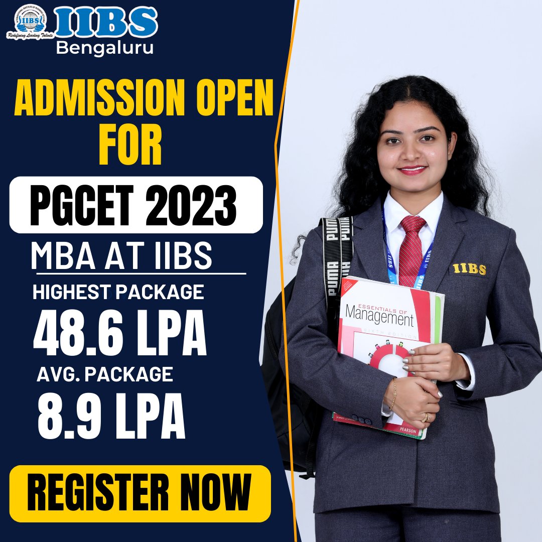 Ready to take the next big step in your career? IIBS Business School registrations for the Karnataka-PGCET 2023 are now OPEN for MBA admissions Hurry, secure your future today! Don't miss out on this incredible opportunity. Enroll now bit.ly/3Qc6nzf 
#IIBS #MBAAdmission