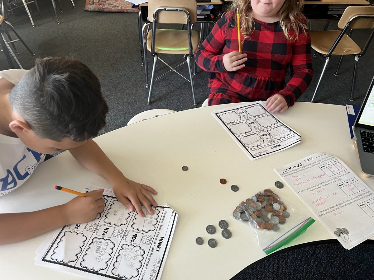 My second graders have been enjoying our math playlists this year! As we reviewed for our benchmark, students participated in various activities across units 1-3. One of the highlights from yesterday was seeing a student who has struggled write “I ❤️ math” on his work!  #BCES