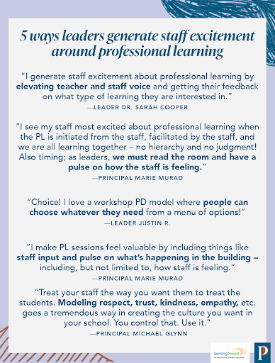 5 ways to get professional learning buy-in, inspired by the practices of leaders like you.

(Thanks to all who joined our #PrincipalOfficeHours chat with <a href="/PrincipalProj/">Principal Project</a>!)