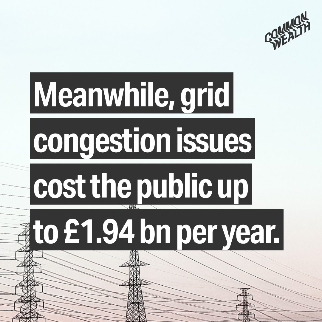 Privatisation of the National Grid is failing, costing households more and slowing a secure energy transition. Read our paper to explore the alternative solution 👇 common-wealth.org/publications/g…