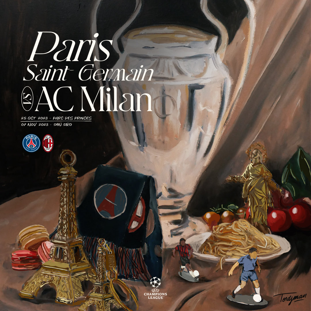 PSG_arab's tweet photo. ��حفة فنية ✨
🎨 Johanna Tordjman
#UCL | #PSGACM | #ADayInRedAndBlue 🔴🔵 https://t.co/369zN52oYb