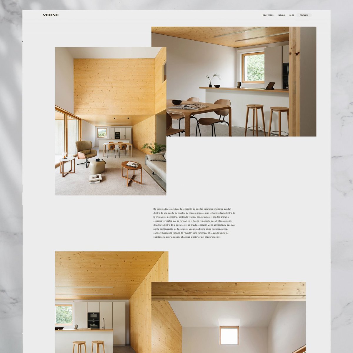 Verne's values are based on aesthetics and attention to detail, on innovation and sustainability, and on creative work.

We built a design that conveyed these values. As a result, their brand and website remain as contemporary and expressive as the day we designed them.