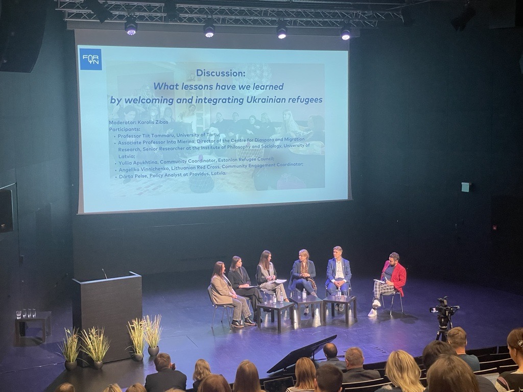 How do municipalities best integrate refugees from Ukraine into their local communities?

This question, and many more, were discussed by Nordic and Baltic experts at the Migration Conference in Tallinn 🇪🇪. Our integration officer <a href="/Karolis_Zibas/">Karolis_Zibas</a> moderated one of the debates.