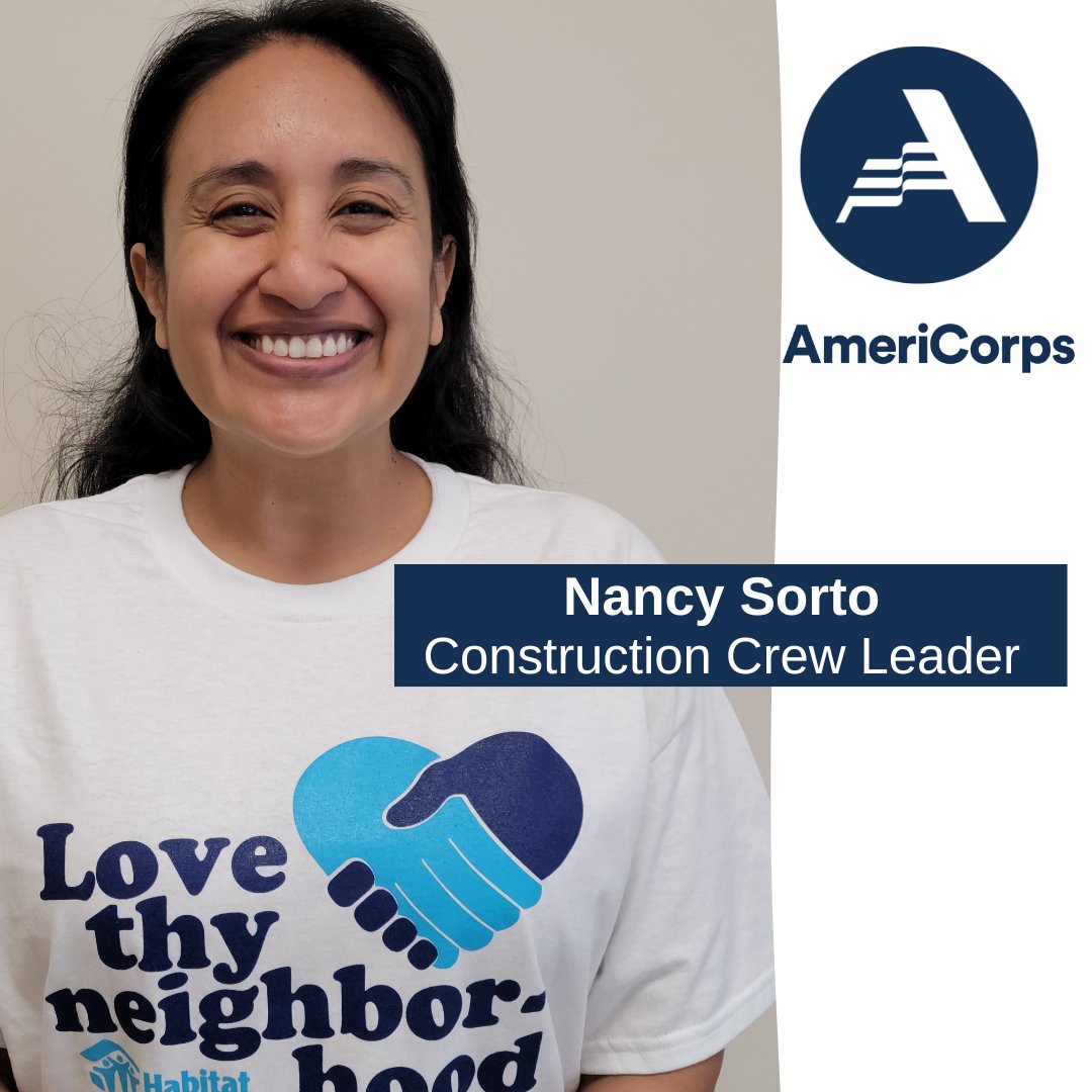 Our Wednesday Welcome goes to Nancy Sorto, an AmeriCorps National member who will be serving her 2023/2024 term with us! She is also our first @AmeriCorps member who is a military Veteran (she served eight years in the Army).

#ChooseAmeriCorps
#AmeriCorps30
#WhyWeServeWednesday