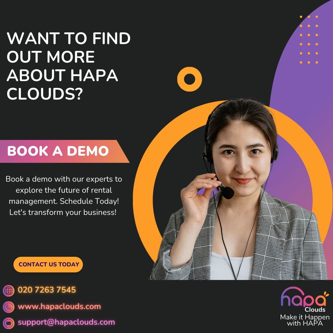 HapaClouds's tweet image. 🌟 Curious to learn more about HAPA Clouds? 🏢 Discover the future of rental management with a personalised demo led by our expert sales representatives.
📆 Book your demo today! #HAPAClouds #RentalManagement #DemoBooking #STR #ShortTermRental #Hpst #Hostwiththemost #Airbnb #VRBO
