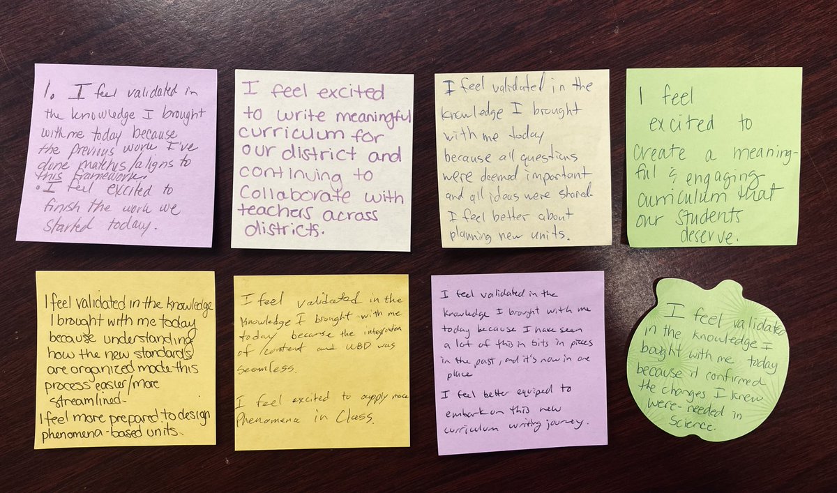 LIU12_EdTech's tweet image. Just a few of the thoughtful reflections on participants in Day 1 of our STEELS curriculum writing cohort, yesterday. The excitement and revelations by all the district teams were inspiring! Can’t wait to return for Day 2 in November!