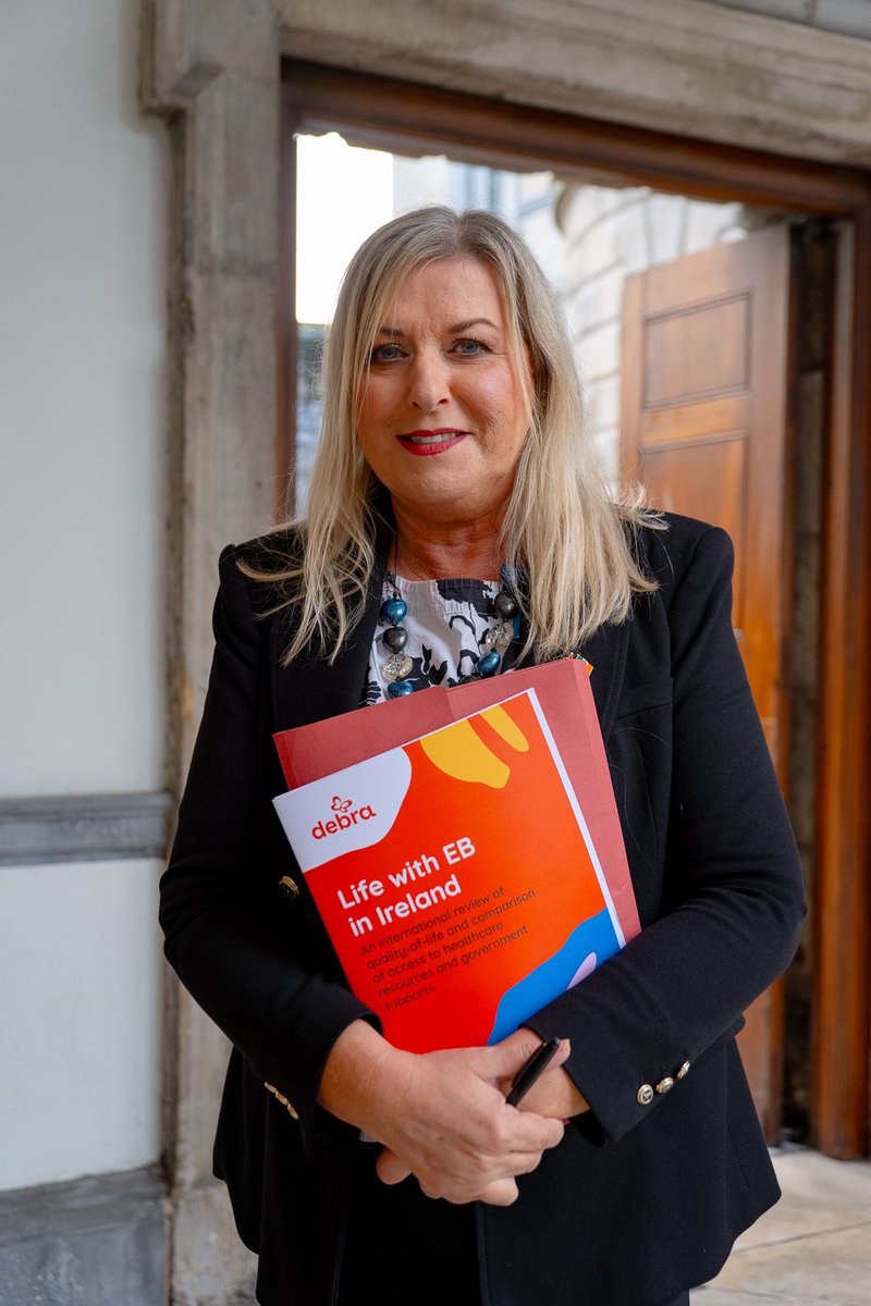 debraireland's tweet photo. Our heartfelt thanks to @chrisandrews64 and @PaulineTullyTD for hosting the launch of our ‘Life with EB in Ireland’ report yesterday and to @MaryLouMcDonald @ImeldaMunster  @Farrell_Mairead @ReadaCronin and Dessie Ellis TD @sinnfeinireland for coming out to support us and to make EB care a priority during #EBAwarenessWeek