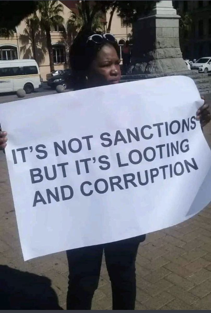 #NoToCorruption #NoToLooting of our resources by Zanupf elites.