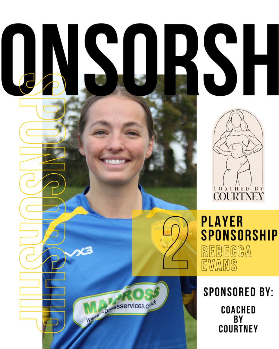 𝗣𝗟𝗔𝗬𝗘𝗥 𝗦𝗣𝗢𝗡𝗦𝗢𝗥𝗦𝗛𝗜𝗣

A massive thank you to CCC for supporting one of our senior women <a href="/rebeccaevans96/">rebecca evans</a> for the 2023/2024 season. 

Head over to her Instagram to see what she is all about. 

More sponsorships to be announced soon

 🔵🟡 | #WeAreDrefach #NiYwDrefach