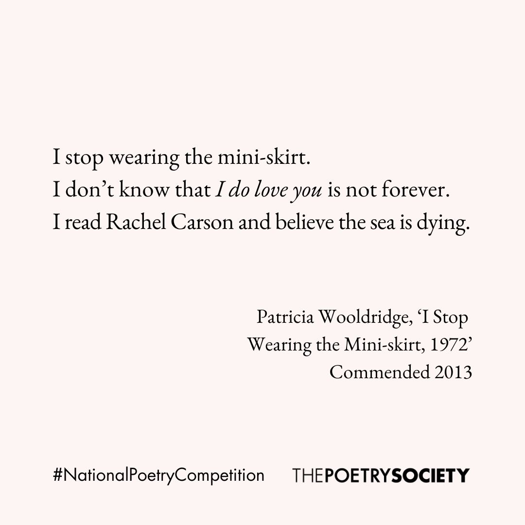 Two days left to enter the #NationalPoetryCompetition!

Deadline: 31st October. First Prize: £5,000.
Judges: Will Harris, Clare Pollard and Jane Draycott.

Enter here: npc.poetrysociety.org.uk