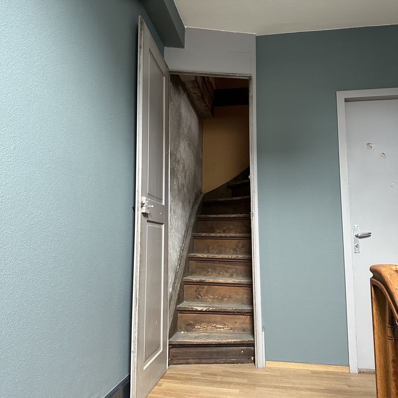 attic stairs #coworking #cosy #basel #boutiqueoffice #hygge #danish #danishdesign #nordic #nordicdesign #switzerland #design #scandiswiss #kleinbasel #matthäus #travel #nomad #nomadoffice #staycation #interiordesign #minimalism #urbanliving