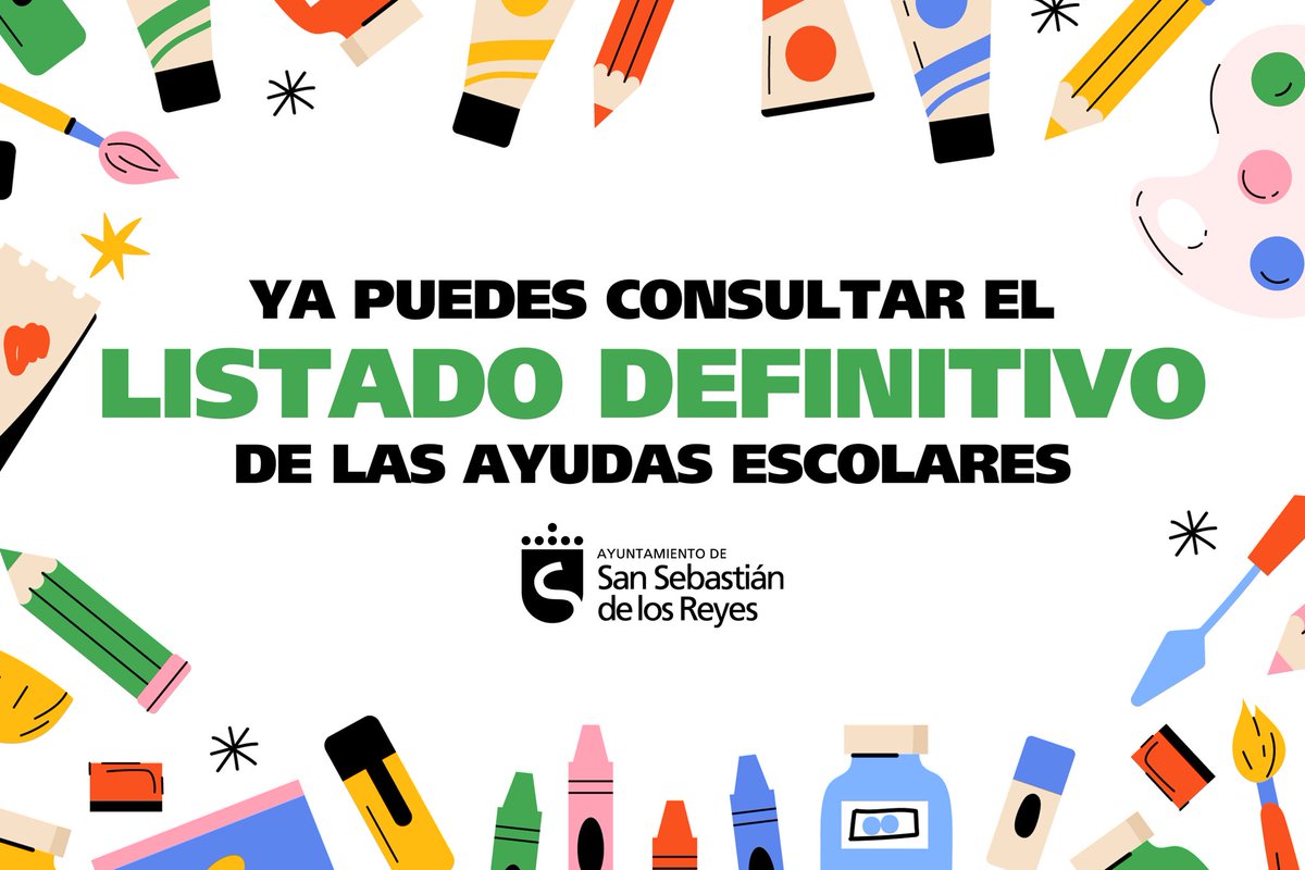 sansecomunica's tweet photo. 🔴 Ya está disponible el listado definitivo de las ayudas escolares municipales. 

Puedes consultarlo en https://t.co/JtsW0SyzTG https://t.co/2sFsgnD7lM