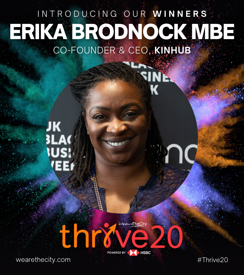 Introducing the next entrepreneur in this year's #Thrive20 powered by @HSBC_UK: @ErikaBrodnock MBE!🥳 Congratulations on being one of our role models as we celebrate female entrepreneurs leading purpose-led businesses in the UK ❤️🧡 4/20 · bit.ly/WATC-Thrive20