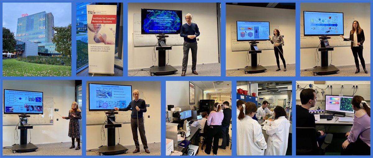 🔝 Fantastic 1st day @#SupraLife workshop @TUeindhoven with a great combination of top-level #scientific #lectures & lab activities on #supramolecular #chemistry #biomaterials, & networking opportunities👌 Looking forward to another great day of science & learning experiences 🤩