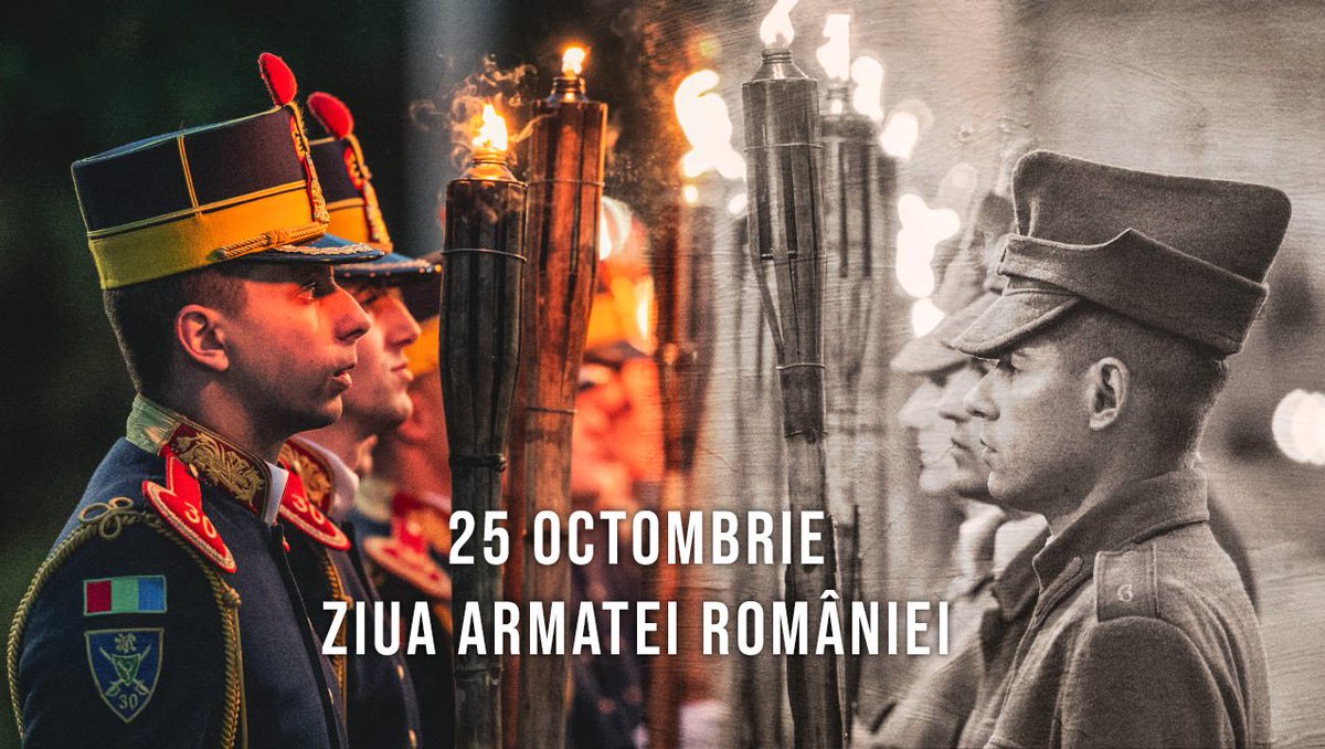 On October 25th, we honor and commemorate the unwavering valor, dedication, and sacrifices of the 🇷🇴 Romanian Armed Forces. We express our profound gratitude to those who serve and have served, remembering their commitment and the legacy they have bestowed upon us.