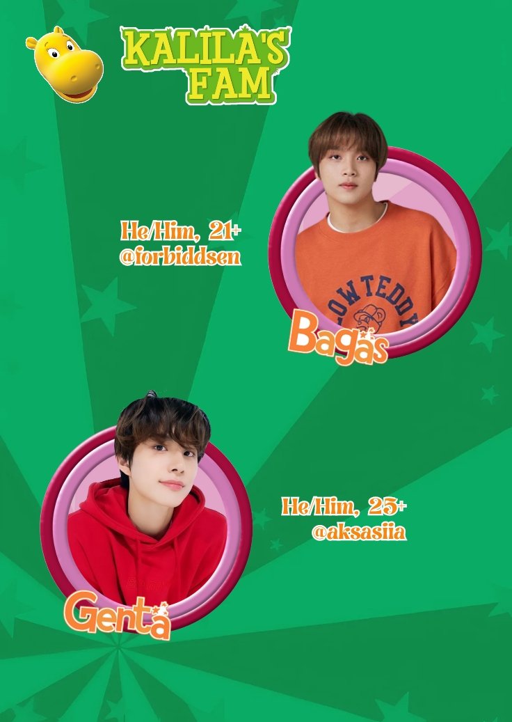 Enigmba's tweet image. 💈𝐾𝑎𝑙𝑖𝑙𝑎'𝑠 𝑓𝑎𝑚

🍊 Bagas @forbiddsen
— sorak-sorai.carrd.co

🍄 Genta @aksasiia 
— arzanagenta.carrd.co