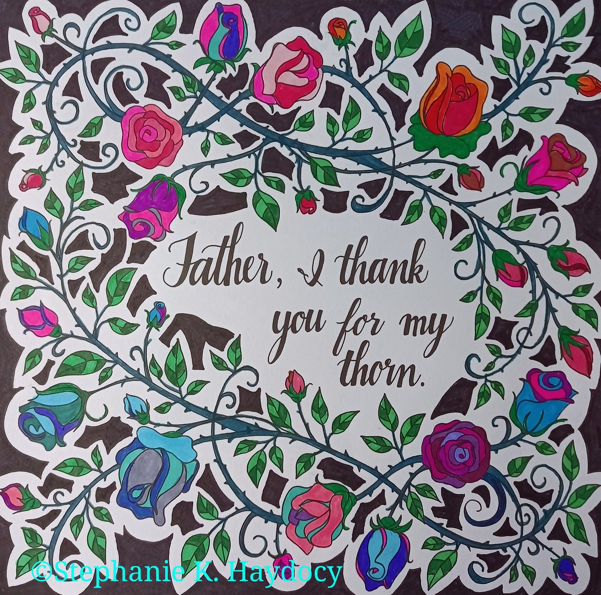 SHaydocy's tweet image. I colored this picture &amp;amp; just thought I would share. 😁
#adultcoloring #Colors #coloringbookpage #coloringbook #coloringpage #coloring #Hobby