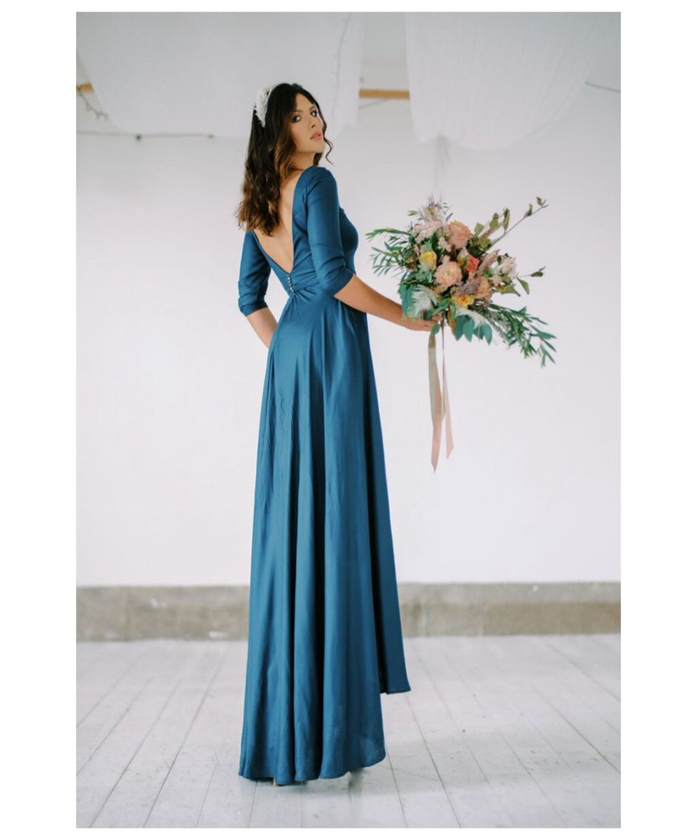 Teal Wedding from #sarahfoycouture #Irishfashion #weddingdress #tealweddingdress #bridal #bridalgown #weddingstyle #handmade #bespokeweddingdress #madetomeasure #Irishfashionart #sarahfoy #Irishdesign #CIFD