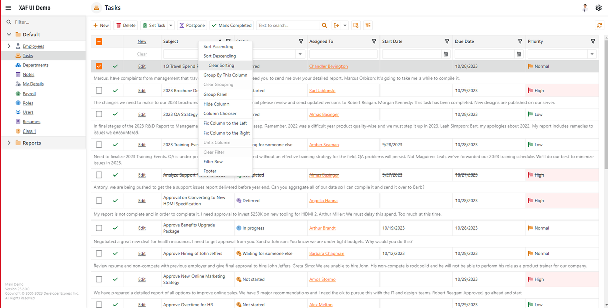 DevExpress_XAF's tweet photo. Can You Guess the Feature? 
Is It #XAF #WinForms or #Blazor UI demo? ;-)
New to XAF? https://t.co/yXm3XdXuCY
XAF Roadmap v2023.2: https://t.co/ilv9VFl1Nx

#AspNetCore #RAD #LOB #softwaredevelopment #Web #webdevelopment #EF #EFCore #EntityFramework #NetCore #Net6 #Net8 #dotnet https://t.co/l7dbCQWw7v
