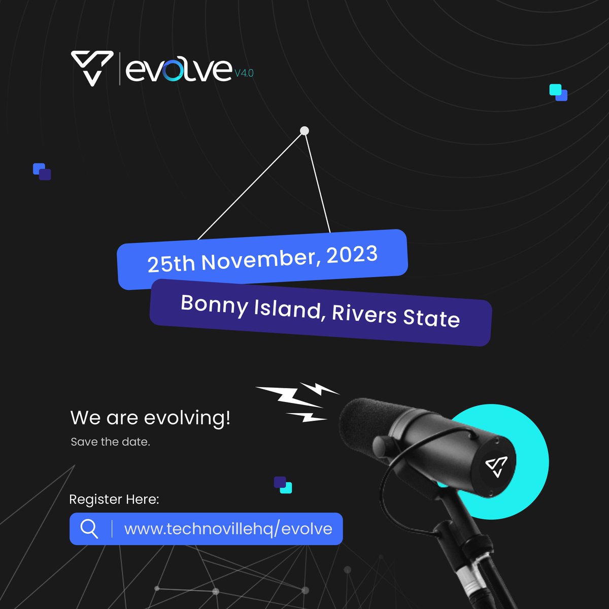 thesodienye's tweet photo. Don't miss out on this incredible opportunity to innovate for the future! 

Join us on November 25th 2023 for a day of innovation, inspiration, and collaboration at the Evolve Tech Summit 23. 🌟

Reserve your seat here https://t.co/GB4lHNE4Ks

#Evolve23
#EvolvetechsummitBonny https://t.co/lngvuwL3DJ