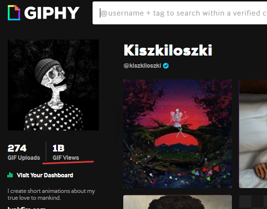 Recently hit 1 billion views and uses of my gifs and stickers via Giphy. A few billion views across all web2 platforms. I didn't make 1 cent out of it for 10 years... but people call NFTs a scam 😆