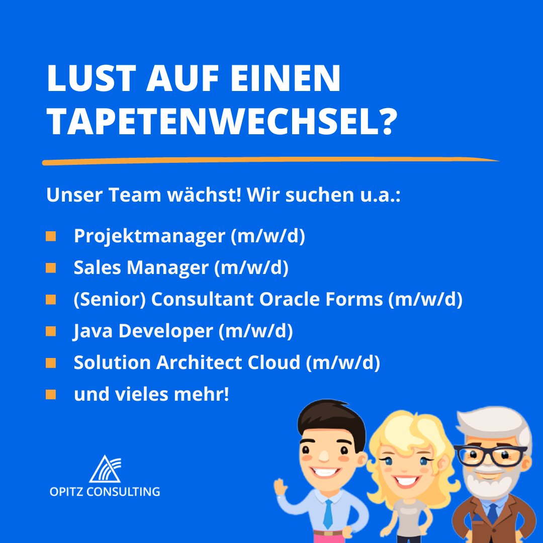 Bist Du bereit für den nächsten Schritt in deiner #Karriere? Wir suchen Verstärkung! 🚀 Hier findest du unsere aktuellen Stellenausschreibungen: opitz-consulting.com/meinlieblingsj… Wir freuen uns von dir zu hören!