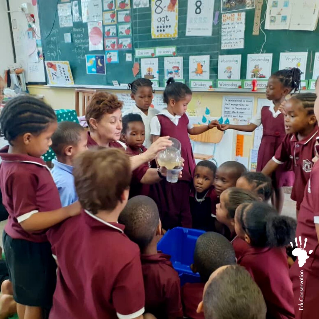 EduConservation's tweet photo. 🇳🇦 Our team has been travelling around #Namibia visiting our 30 pilot primary schools! These school visits provide valuable opportunity to engage with teachers & principals, gather feedback & ensure the effective use of #EduConservation resources #teacherlife https://t.co/oitzAY2Zp1