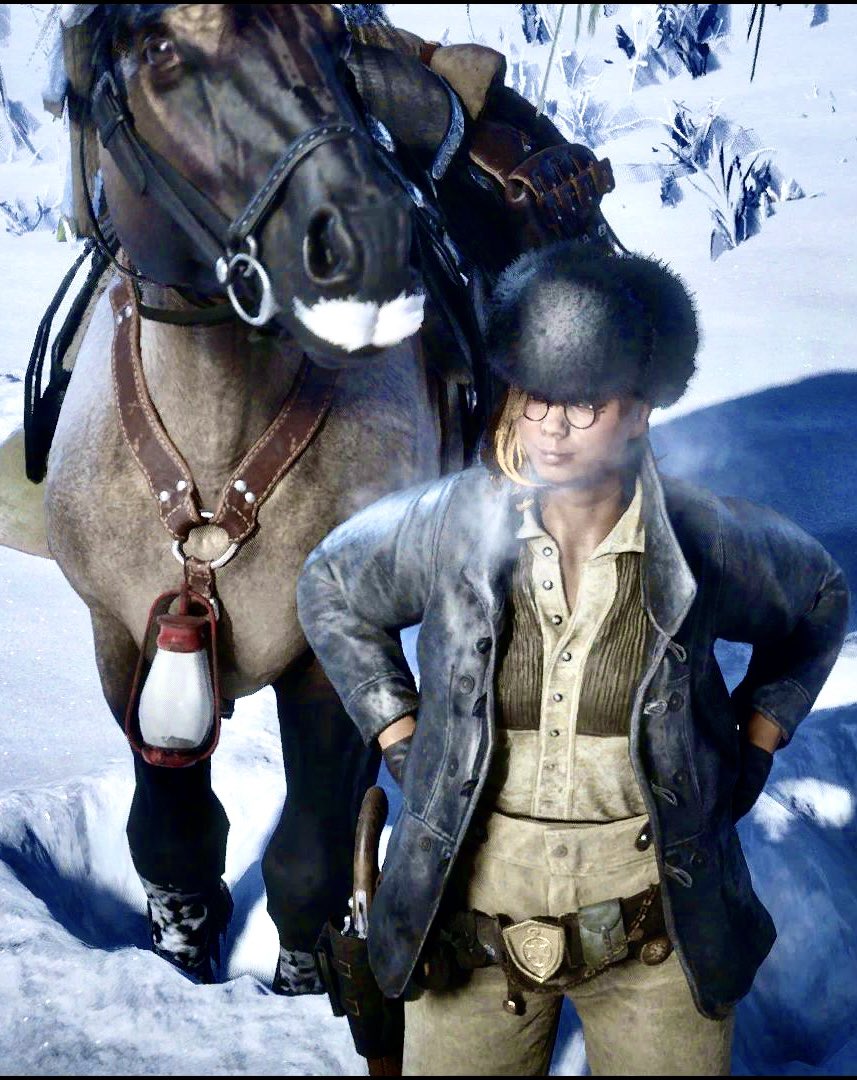 kutabere1's tweet photo. 新しい馬と私。

#RDO
#ヒゲで出っ歯感かわよい☺️ https://t.co/6CDgbilz5b