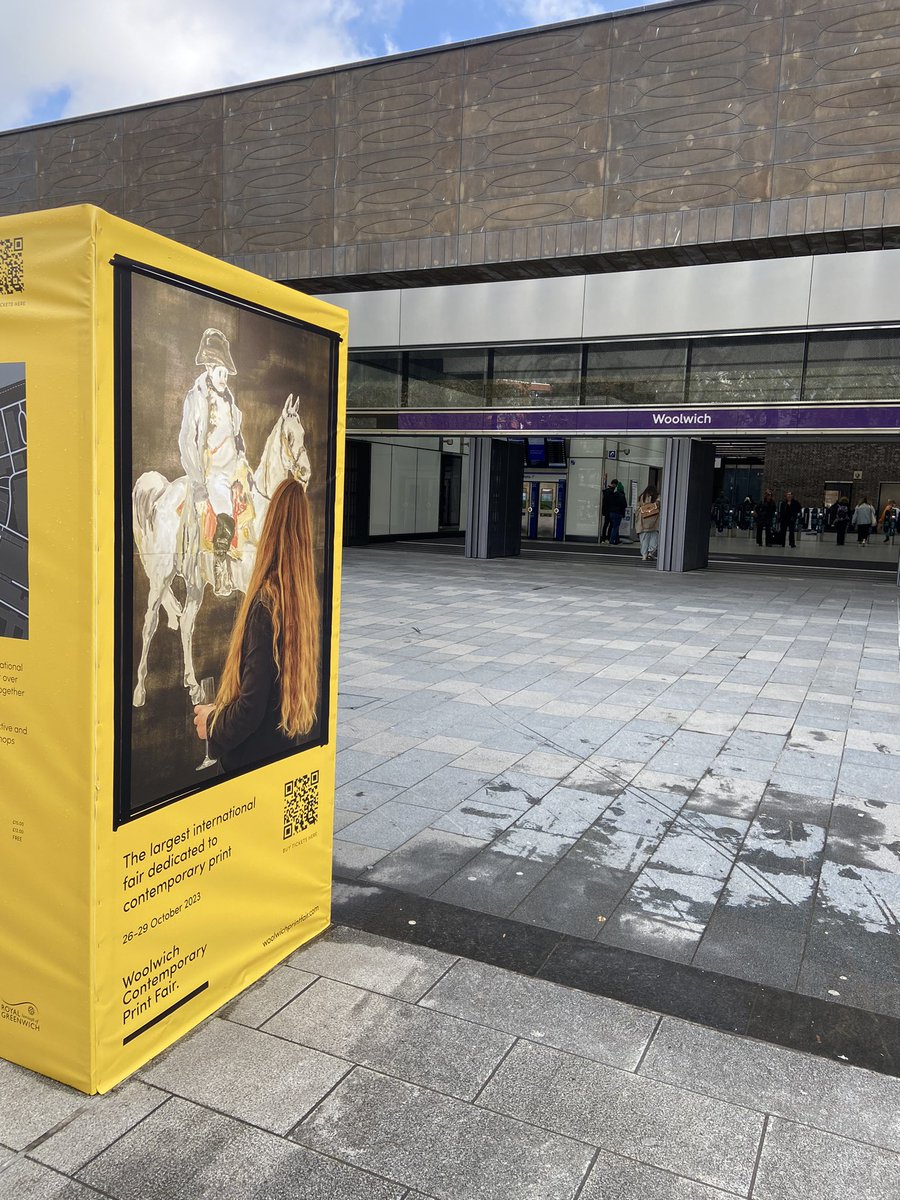 Leading the way to @woolwichcontemporaryprintfair  today our very own Natasha Michaels .. more info rableygallery.com/news/natasha-m…