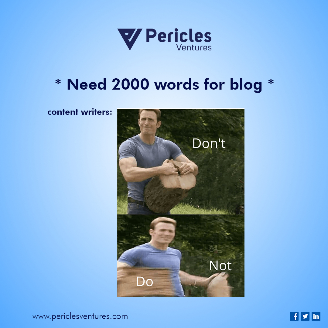 PericlesVenture's tweet photo. When content writers are on a mission to meet that word count limit, and suddenly 'do not' becomes 'do absolutely not whatsoever'! 😂📝✨
#WordCountWoes #WritersLife #CreativeExpansions #wordcount #contentmarketing #contentwriters #content #writers #blogwriting #wordcount https://t.co/AmbQCzTB1t