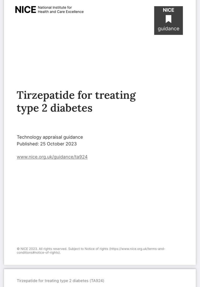 HannahBeba's tweet image. It’s out .. NICE TA Tirzepatide … the era of the multi incretin begins … 

nice.org.uk/guidance/ta924…