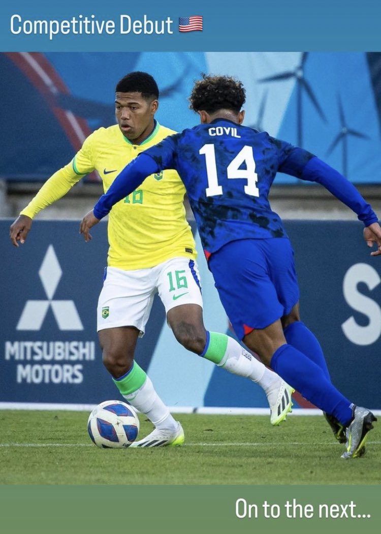 Congrats to OW <a href="/vaughncovil_/">Vaughn Covil</a> on making his <a href="/USYNT/">U.S. Soccer YNT</a> U23 debut against Brazil. Awesome to see a former <a href="/BWordsworths/">Bishop Wordsworth's</a> player not just pushing boundaries in the <a href="/SkyBetChamp/">Sky Bet Championship</a> with <a href="/HullCity/">Hull City</a> but also on the international stage too. #beyondbws #rolemodel