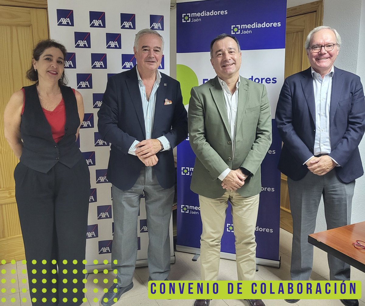 ⭐ 𝗖𝗢𝗡𝗩𝗘𝗡𝗜𝗢 𝗗𝗘 𝗖𝗢𝗟𝗔𝗕𝗢𝗥𝗔𝗖𝗜𝗢́𝗡: El Colegio de #mediadoresjaén y <a href="/AXASegurosEs/">AXA España</a> han unido fuerzas en un nuevo acuerdo de colaboración que promete beneficios significativos. 🔝💯 #jaén #jaen #seguros