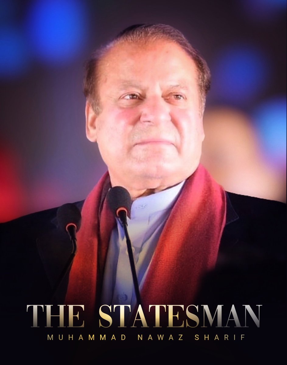 Nawaz Sharif, a beacon of statesmanship, championed Pakistan's growth and unity. He inspires us to stand tall and work together for a stronger, more prosperous nation #اب_آگے_بڑھے_گا_پاکستان