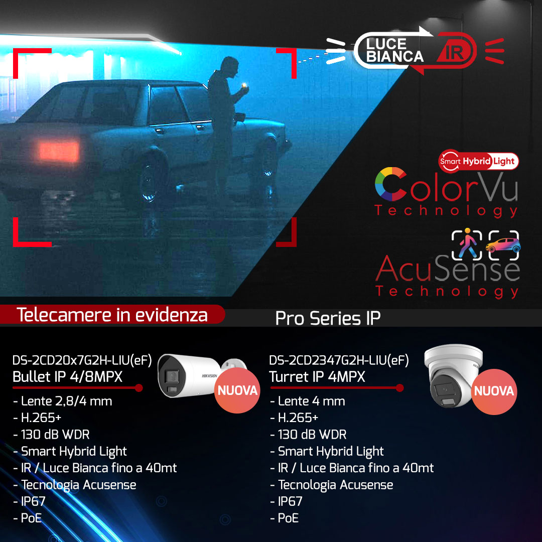 SegshopStore's tweet image. Sei un Installtore specializzato in questo settore?
Registrati sul nostro store segshop.it e richiedi da subito il tuo listino dedicato.
#HIKVISION #4k #ColorVu #AcuSense #colori #infrarossi #LED #performance #design #prezzibassi #preventivo #AXPRO #ibrida