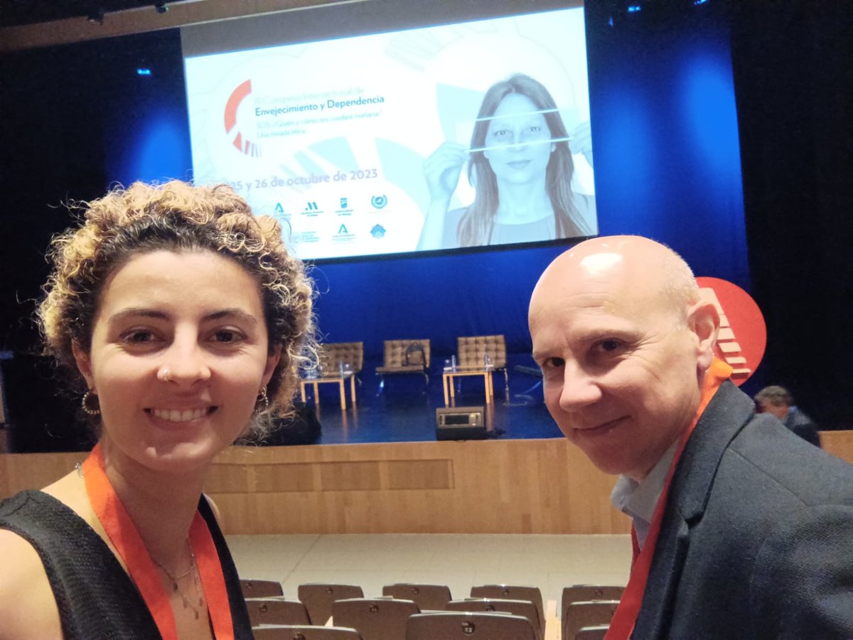 ami4aha's tweet photo. Ya estamos @TAMARMUJIRISHV2 y @fflorezrevuelta en  @Congreso_EyD de Envejecimiento y Dependencia para presentar nuestros últimos trabajos en video-monitorización ética de personas mayores, realizados dentro de los proyectos @visuAAL_ITN y @GoodBrotherCOST 

#AAL #ethicsinAI https://t.co/7feiaTQxOg