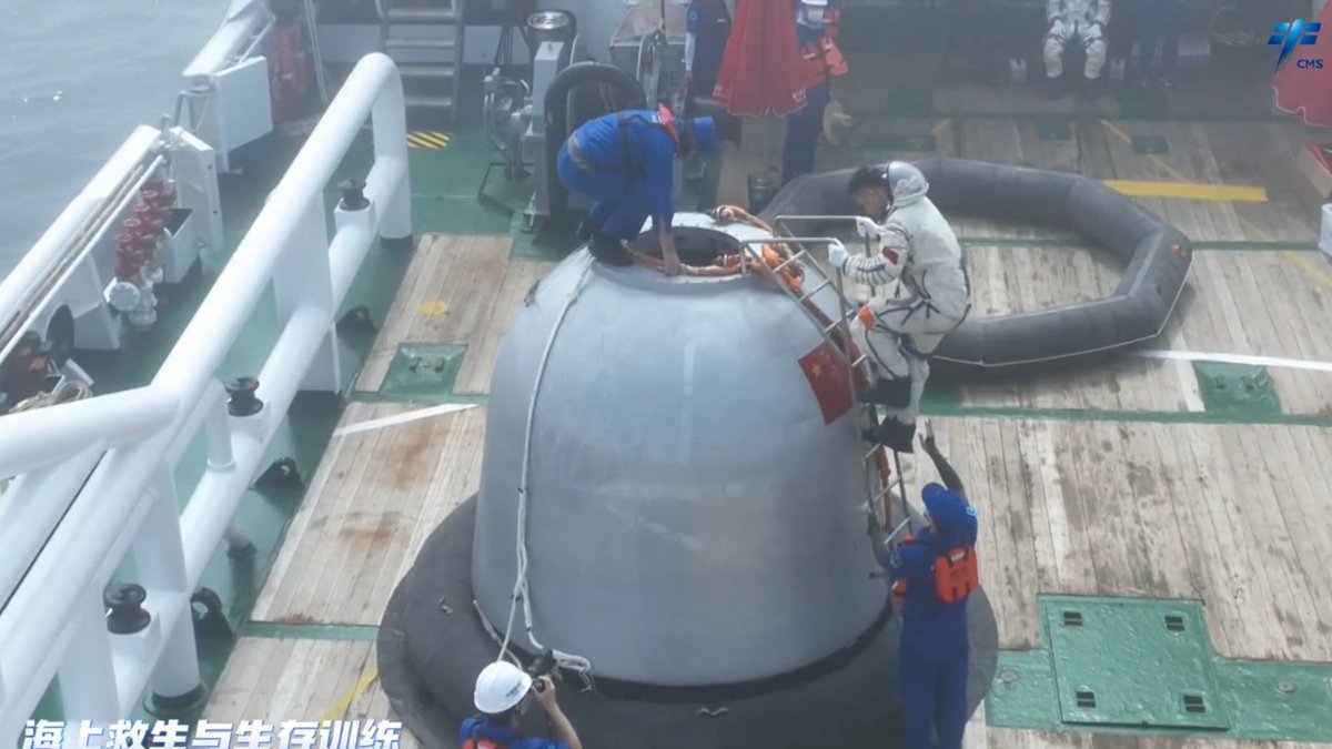 wulei2020's tweet image. How did #Shenzhou17 crew carry out their trainings?
China has released photos and videos of their daily trainings.
(Photo Credit: #CMSA)