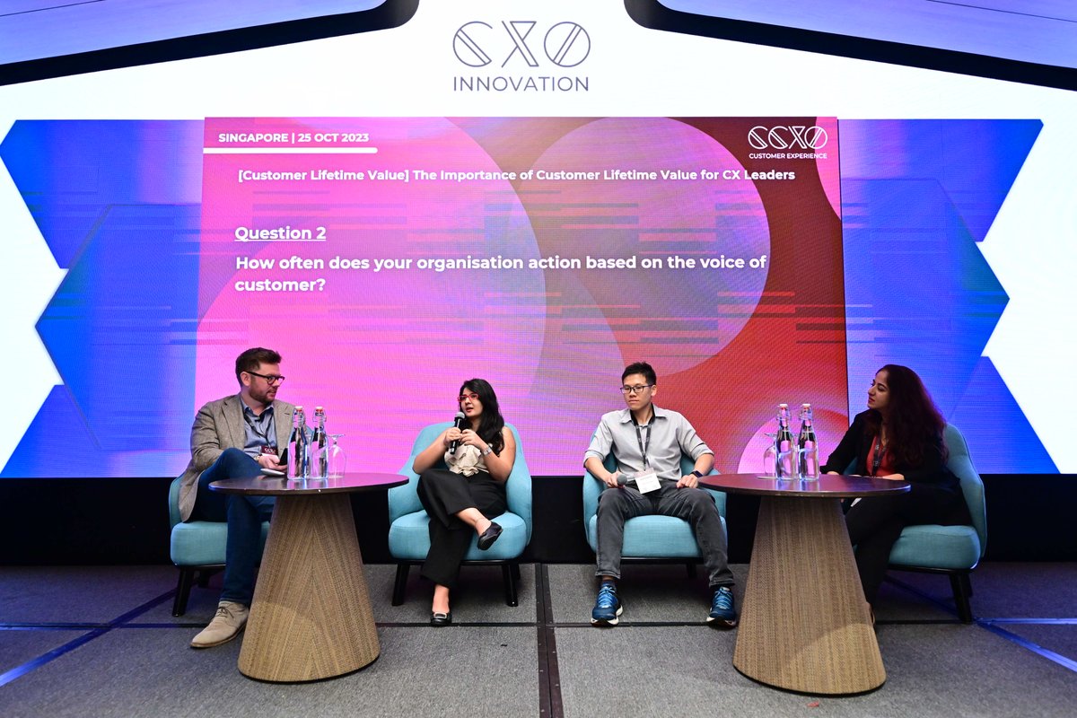 #ChiefCX - The final session is Upma Vermani, #Adidas, Kaisen Wang, #FlashCoffee & Bharati Amarnani, #CodaPayments discussing 'Customer Lifetime Value' 🎉

📌 Agenda: cxoinnovation.com/ccxo-singapore…

#CXOInnovation #SingaporeSummit