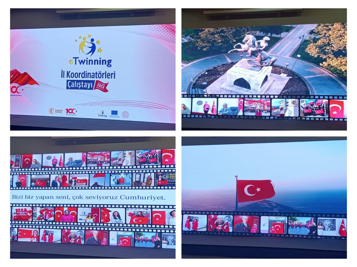 eTwinning Küçükçekmece (@etwkucukcekmece) on Twitter photo 🇹🇷 Cumhuriyetimizin 100. Yılı temasıyla düzenlenen eTwinning İl Koordinatörleri Çalıştayı 'Cumhuriyetinizin 100. Yılı Sinevizyon Gösterisi' ile başladı.
<a href="/tcmeb/">Millî Eğitim Bakanlığı</a>
<a href="/Yusuf__Tekin/">Yusuf Tekin</a>
<a href="/mebyegitek/">Yenilik ve Eğitim Teknolojileri Genel Müdürlüğü</a> <a href="/tretwinning/">eTwinning Türkiye</a> <a href="/eTwinning_ist/">eTwinning İstanbul</a> <a href="/KucukcekmeceMeb/">Küçükçekmece İlçe Millî Eğitim Müdürlüğü</a> <a href="/muratgozudok1/">Murat Gözüdok</a> <a href="/osmanzgrzgen/">osmanözgürözgenç</a> 🇹🇷 Cumhuriyetimizin 100. Yılı temasıyla düzenlenen eTwinning İl Koordinatörleri Çalıştayı 'Cumhuriyetinizin 100. Yılı Sinevizyon Gösterisi' ile başladı.
<a href="/tcmeb/">Millî Eğitim Bakanlığı</a>
<a href="/Yusuf__Tekin/">Yusuf Tekin</a>
<a href="/mebyegitek/">Yenilik ve Eğitim Teknolojileri Genel Müdürlüğü</a> <a href="/tretwinning/">eTwinning Türkiye</a> <a href="/eTwinning_ist/">eTwinning İstanbul</a> <a href="/KucukcekmeceMeb/">Küçükçekmece İlçe Millî Eğitim Müdürlüğü</a> <a href="/muratgozudok1/">Murat Gözüdok</a> <a href="/osmanzgrzgen/">osmanözgürözgenç</a>