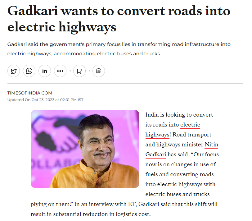 ShremInvIT's tweet photo. Charging up, one road at a time. 

@TOIIndiaNews @ET_Infra @nitin_gadkari 

#Shrem #ShremGroup #ShremInvIT #InvIT #invest #investment #investing #infrastructure #roads #highways #infrastructureinvestment #finance #infrastructuredevelopment #india #economy #technologies #growth https://t.co/oysCV6TVPM