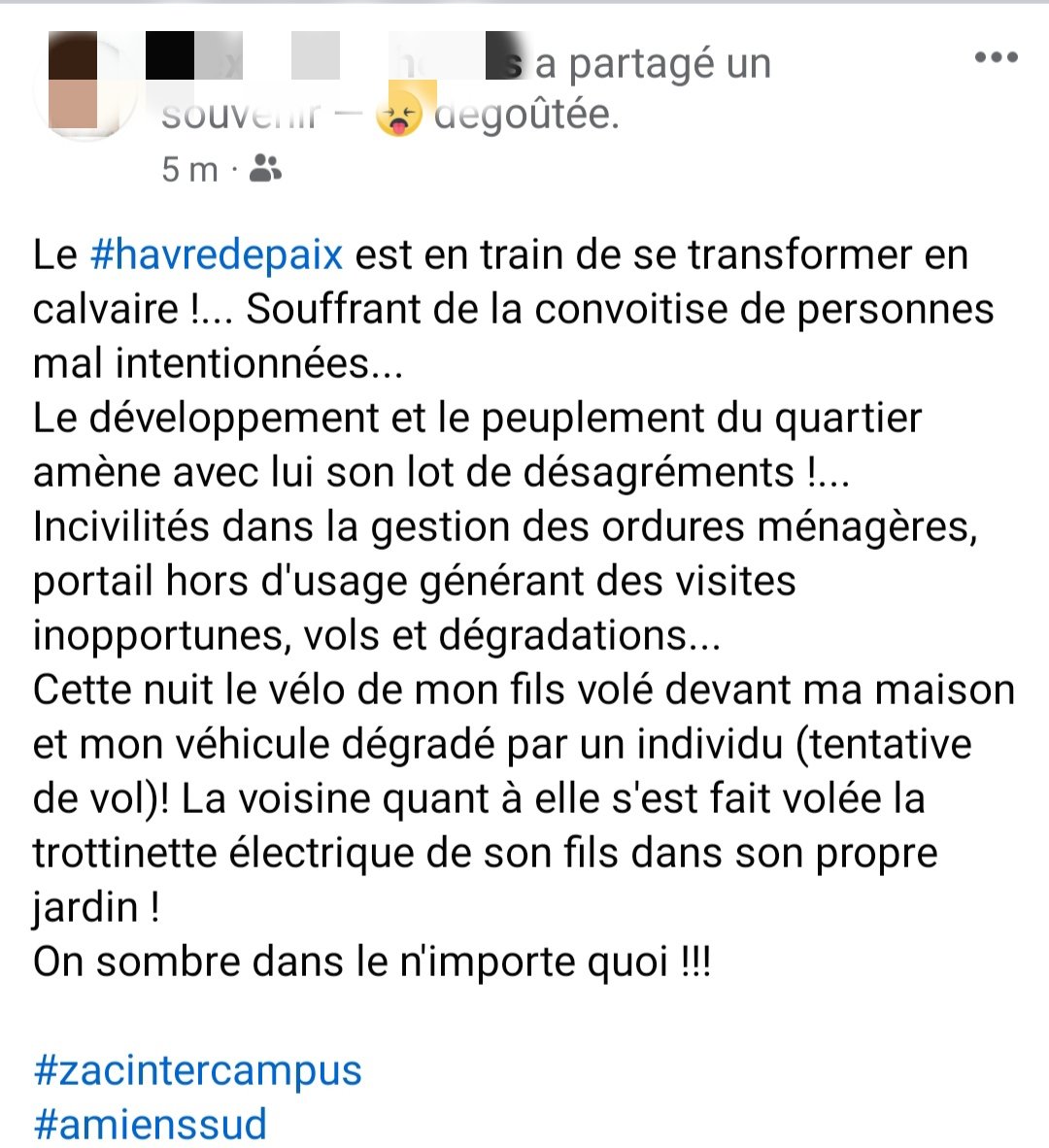 TheveniaudPhil's tweet photo. #Amiens
#ZacIntercampus
Ce quartier devait être un havre de paix "la ville à la campagne"
Dans 10 ans, ça sera Étouvie !
Témoignage d'une habitante ⤵️ https://t.co/yU1ExX1dyK