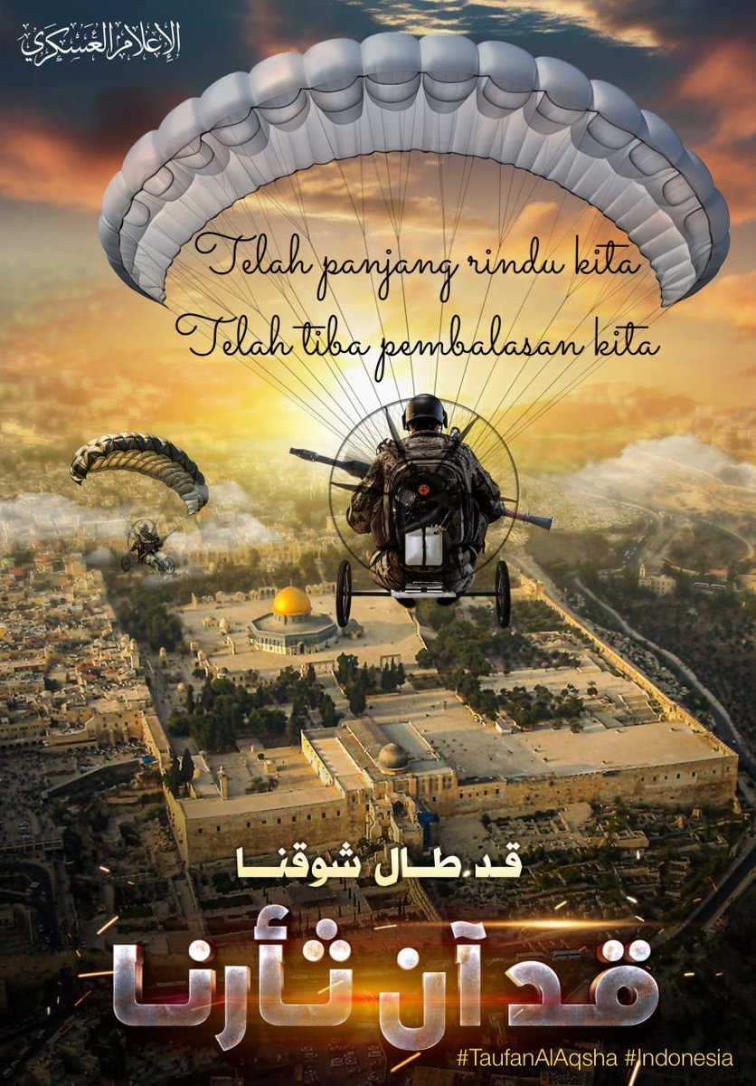Telah panjang rindu kita
Telah tiba pembalasan kita!

#BaitulMaqdisMerdeka 
#TaufanAlAqsha
